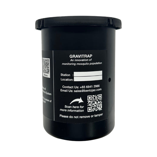 Gravitrap mosquito trap, black container