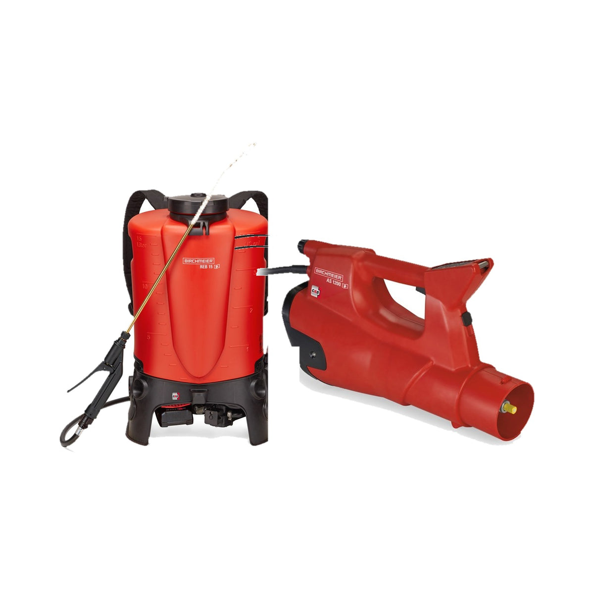 Swiss Fogger set: Birchmeier REB 15 backpack sprayer with AS 1200 spray blower